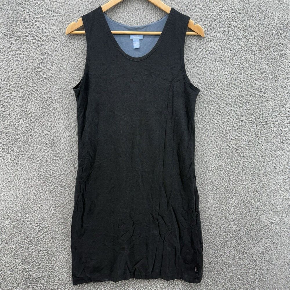 Horny Toad Women's Medium Black‎ Sleeveless Tank Dress Scoop Neck Casual Stretch
